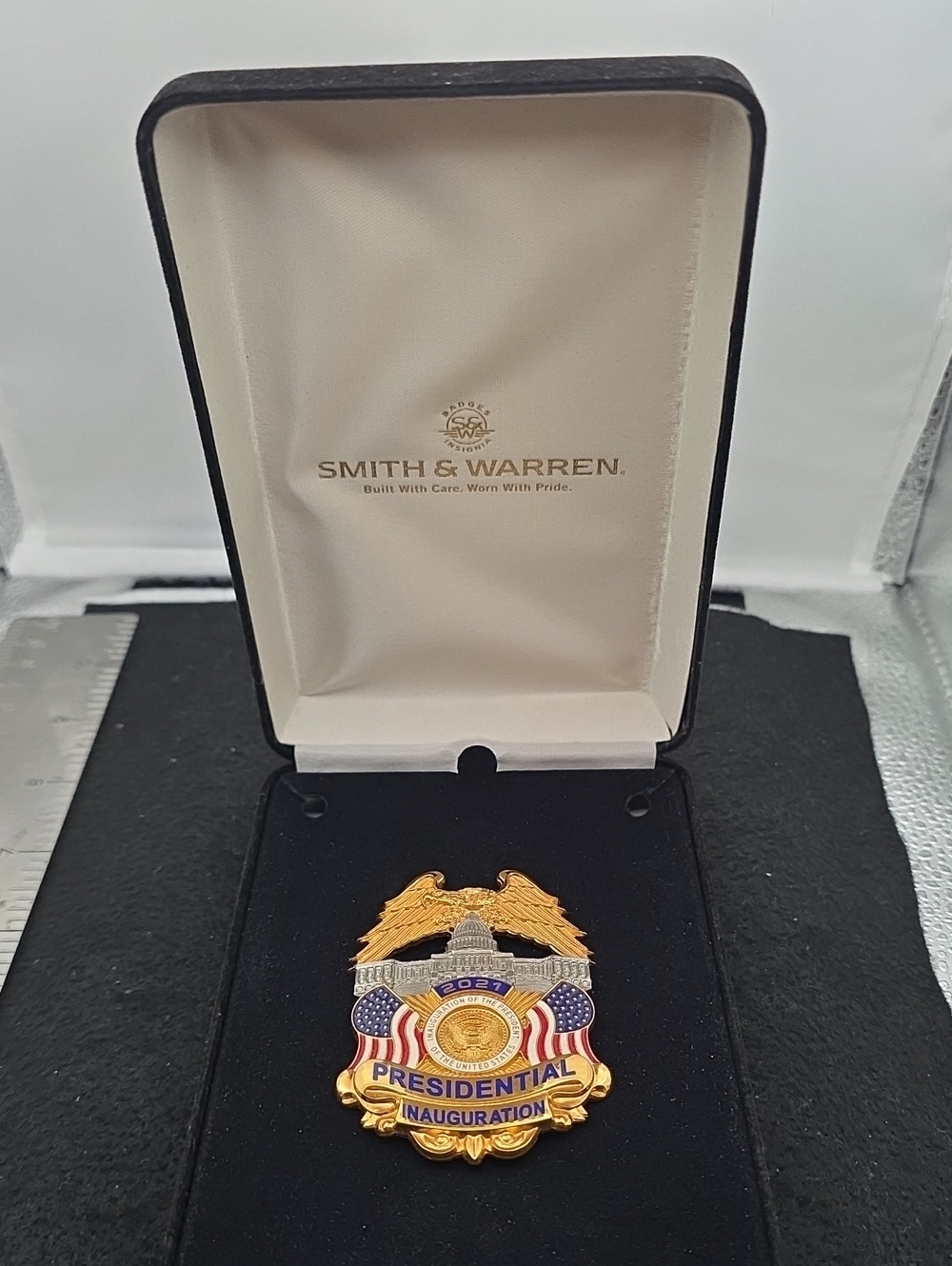 Smith & Warren 2021 Presidential Innauguration Badge #016 Low Number